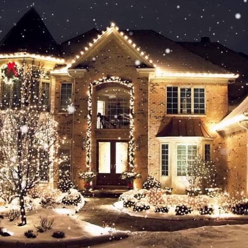Classic Christmas Lighting team installing professional holiday lights